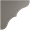Ekena Millwork 1 3/4"W x 10"D x 10"H Stratford Wood Vintage Decor Bracket, Reclaimed Grey BKTWD02X10X10STGY - alternate 3